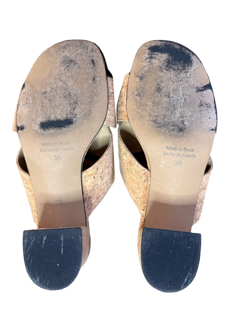 Anthropologie Latrice Cork Cross-Band Wedge Sandals Women’s Size 6